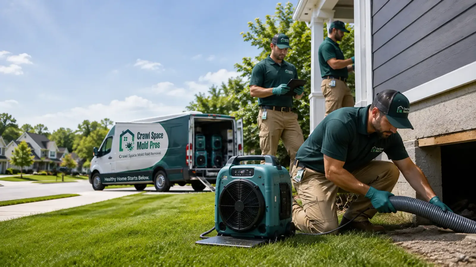 Crawl Space Mold Removal in Michigan Center, MI